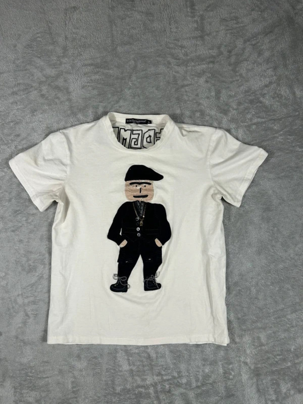 dolce & gabbana 3d graphic t-shirt made in italy size M